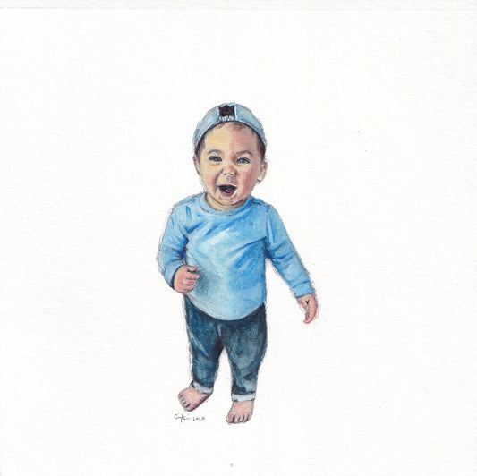 6x6in Young Child/Baby Portrait